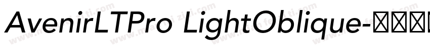 AvenirLTPro LightOblique字体转换